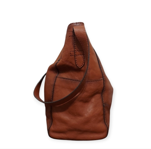 Frye Leather Side Pocket Shoulder Bag Great Condition - Picture 8 of 12